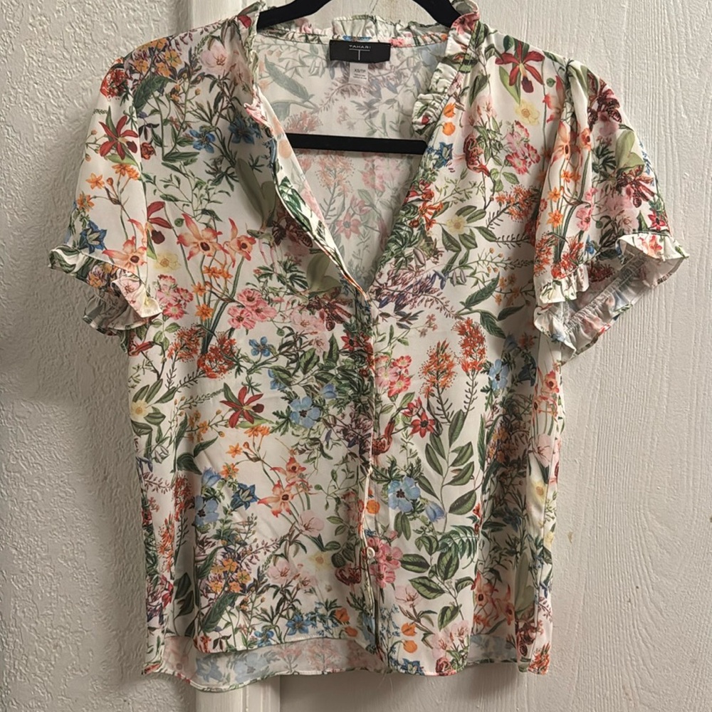 Floral Tahari Blouse